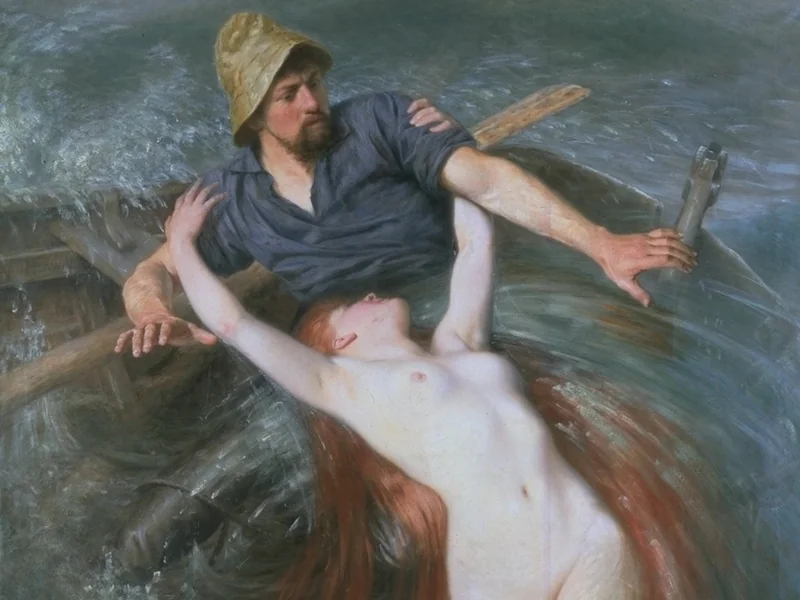 1843-Knut Alfred Ekwall - Il pescatore e la sirena